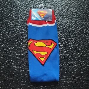 DC Blue and Red Casual Socks with Iconic Design